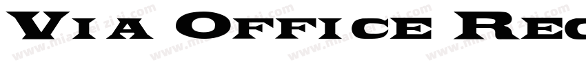 Via Office Regular字体转换